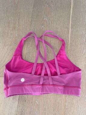 lululemon athletica Strappy Pink Sports Bra - Fuchsia & Light Pink